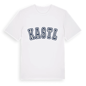 Kastl college t-shirt – ekologisk bomull t-shirt från Pinshirt