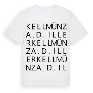 Kellmünz a.d.Iller ordlek t-shirt – ekologisk bomull t-shirt från Pinshirt