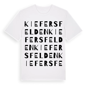 Kiefersfelden ordlek t-shirt – ekologisk bomull t-shirt från Pinshirt