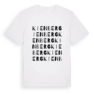 Kienberg ordlek t-shirt – ekologisk bomull t-shirt från Pinshirt