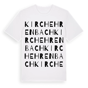 Kirchehrenbach ordlek t-shirt – ekologisk bomull t-shirt från Pinshirt