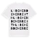Kirchendemenreuth ordlek t-shirt