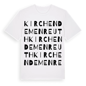 Kirchendemenreuth ordlek t-shirt – ekologisk bomull t-shirt från Pinshirt