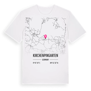 Kirchenpingarten karta t-shirt – ekologisk bomull t-shirt från Pinshirt