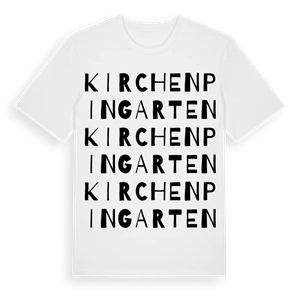 Kirchenpingarten ordlek t-shirt – ekologisk bomull t-shirt från Pinshirt