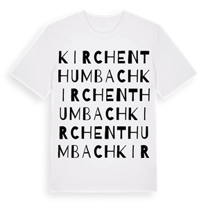 Kirchenthumbach ordlek t-shirt – ekologisk bomull t-shirt från Pinshirt