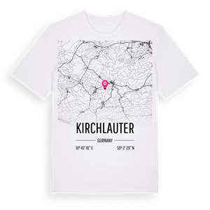 Kirchlauter karta t-shirt – ekologisk bomull t-shirt från Pinshirt