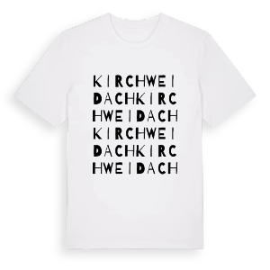 Kirchweidach ordlek t-shirt – ekologisk bomull t-shirt från Pinshirt