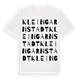 Kleingarnstadt ordlek t-shirt