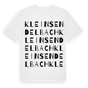 Kleinsendelbach ordlek t-shirt – ekologisk bomull t-shirt från Pinshirt