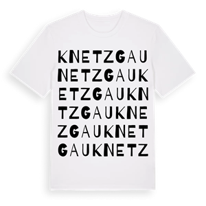 Knetzgau ordlek t-shirt – ekologisk bomull t-shirt från Pinshirt