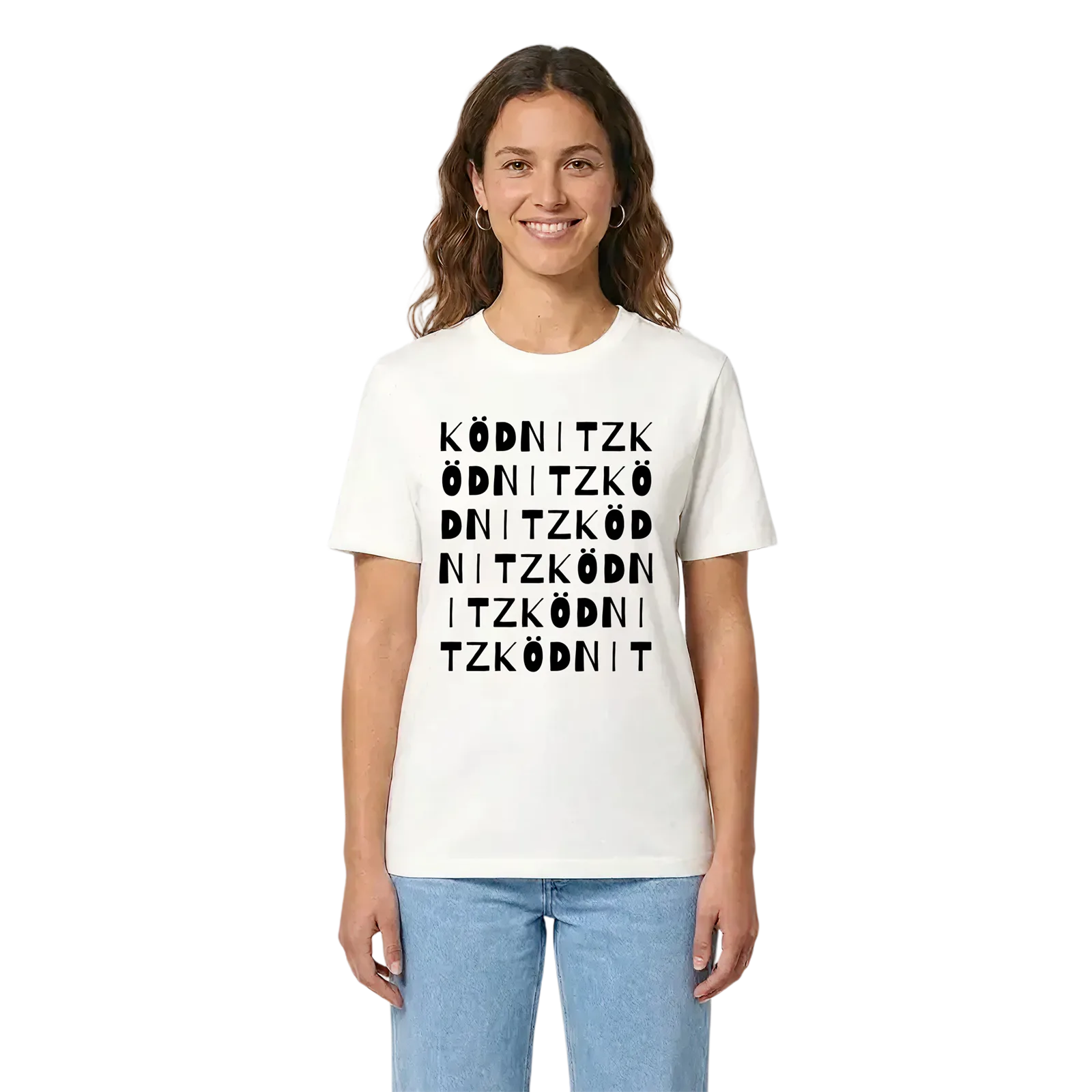 Ködnitz ordlek t-shirt – White, i miljö