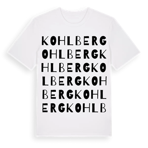 Kohlberg ordlek t-shirt – ekologisk bomull t-shirt från Pinshirt