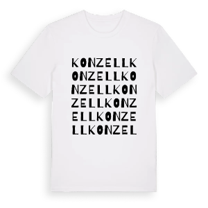 Konzell ordlek t-shirt – ekologisk bomull t-shirt från Pinshirt