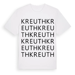 Kreuth ordlek t-shirt – ekologisk bomull t-shirt från Pinshirt