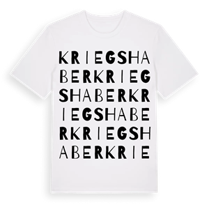 Kriegshaber ordlek t-shirt – ekologisk bomull t-shirt från Pinshirt