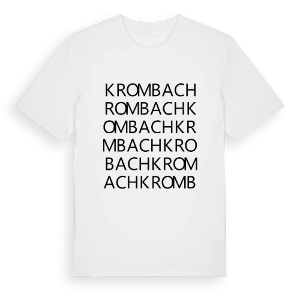 Krombach ordlek t-shirt – ekologisk bomull t-shirt från Pinshirt