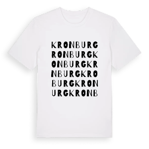 Kronburg ordlek t-shirt – ekologisk bomull t-shirt från Pinshirt