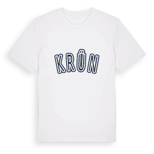 Krün college t-shirt – ekologisk bomull t-shirt från Pinshirt
