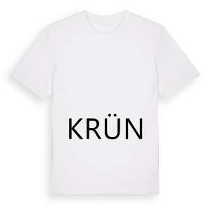 Jag älskar Krün t-shirt stort tryck – ekologisk bomull t-shirt från Pinshirt
