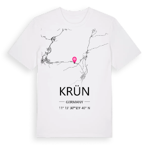 Krün karta t-shirt – ekologisk bomull t-shirt från Pinshirt