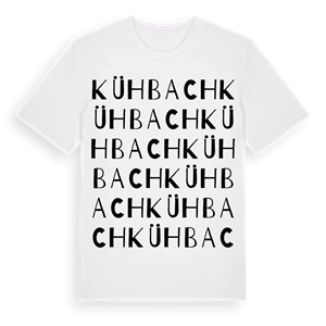 Kühbach ordlek t-shirt – ekologisk bomull t-shirt från Pinshirt