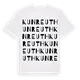 Kunreuth ordlek t-shirt