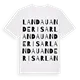 Landau an der Isar ordlek t-shirt