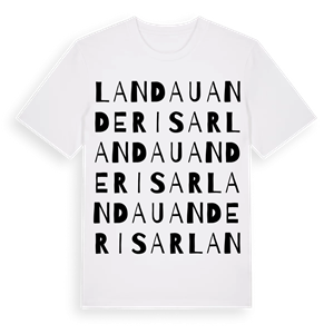Landau an der Isar ordlek t-shirt – ekologisk bomull t-shirt från Pinshirt