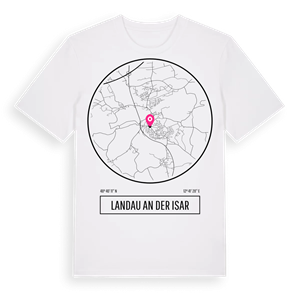 Landau an der Isar t-shirt – ekologisk bomull t-shirt från Pinshirt