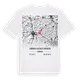 Landkreis Aichach-Friedberg karta t-shirt