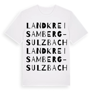 Landkreis Amberg-Sulzbach ordlek t-shirt – ekologisk bomull t-shirt från Pinshirt