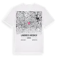Landkreis Ansbach karta t-shirt