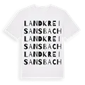 Landkreis Ansbach ordlek t-shirt