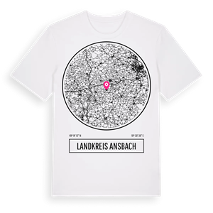 Landkreis Ansbach t-shirt – ekologisk bomull t-shirt från Pinshirt