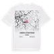 Landkreis Aschaffenburg karta t-shirt