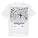 Landkreis Augsburg karta t-shirt