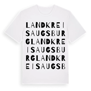 Landkreis Augsburg ordlek t-shirt – ekologisk bomull t-shirt från Pinshirt