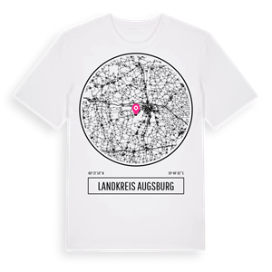 Landkreis Augsburg t-shirt – ekologisk bomull t-shirt från Pinshirt