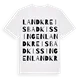 Landkreis Bad Kissingen ordlek t-shirt