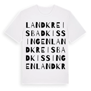 Landkreis Bad Kissingen ordlek t-shirt – ekologisk bomull t-shirt från Pinshirt