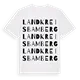 Landkreis Bamberg ordlek t-shirt