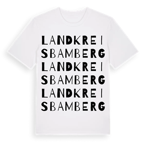 Landkreis Bamberg ordlek t-shirt – ekologisk bomull t-shirt från Pinshirt