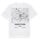 Landkreis Coburg karta t-shirt