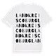 Landkreis Coburg ordlek t-shirt