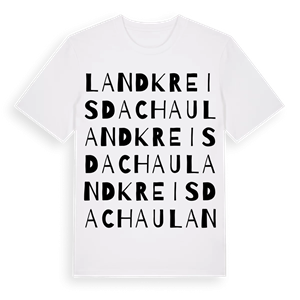 Landkreis Dachau ordlek t-shirt – ekologisk bomull t-shirt från Pinshirt