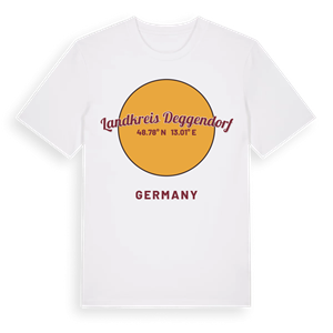 Landkreis Deggendorf cirkel t-shirt – ekologisk bomull t-shirt från Pinshirt