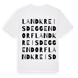 Landkreis Deggendorf ordlek t-shirt – ekologisk bomull t-shirt från Pinshirt