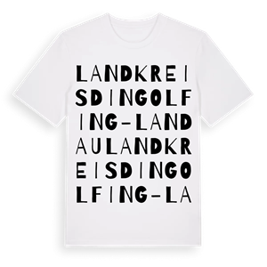 Landkreis Dingolfing-Landau ordlek t-shirt – ekologisk bomull t-shirt från Pinshirt