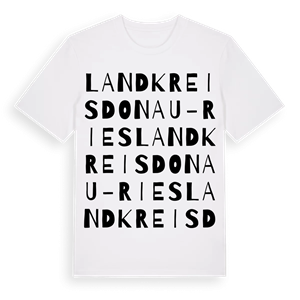 Landkreis Donau-Ries ordlek t-shirt – ekologisk bomull t-shirt från Pinshirt